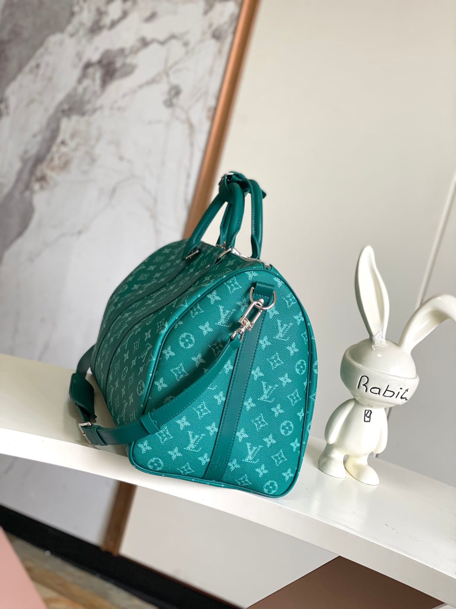 Louis Vuitton Keepall Bandoulière 50 Bag in Monogram Canvas - Green