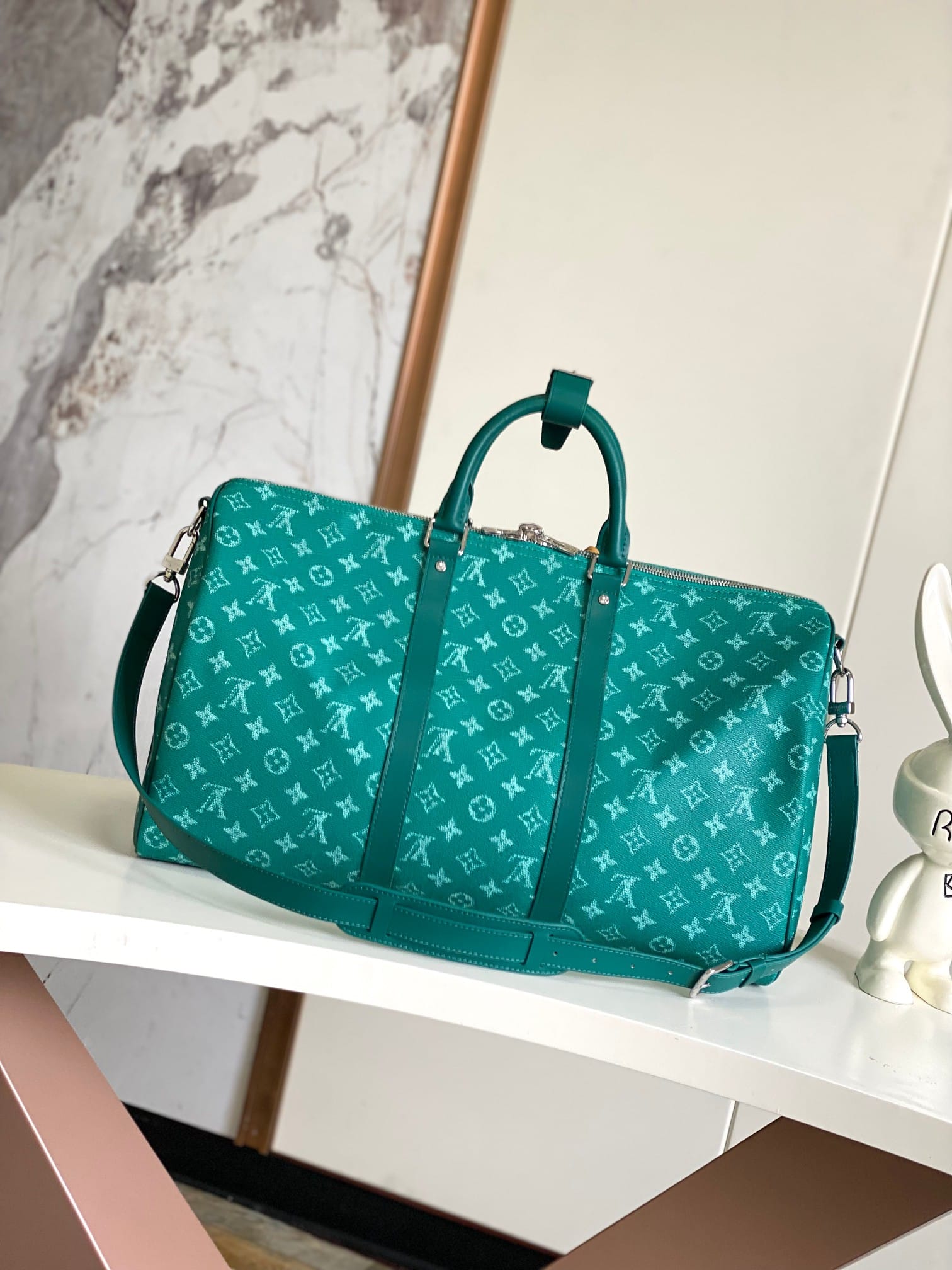 Louis Vuitton Keepall Bandoulière 50 Bag in Monogram Canvas - Green