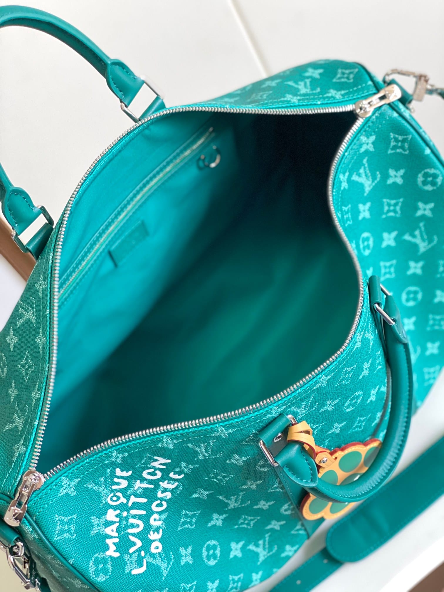 Louis Vuitton Keepall Bandoulière 50 Bag in Monogram Canvas - Green