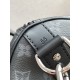 Louis Vuitton Keepall Bandoulière 55 Bag in Monogram Eclipse - Black