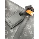 Louis Vuitton Keepall Bandoulière 55 Bag in Monogram Eclipse - Black