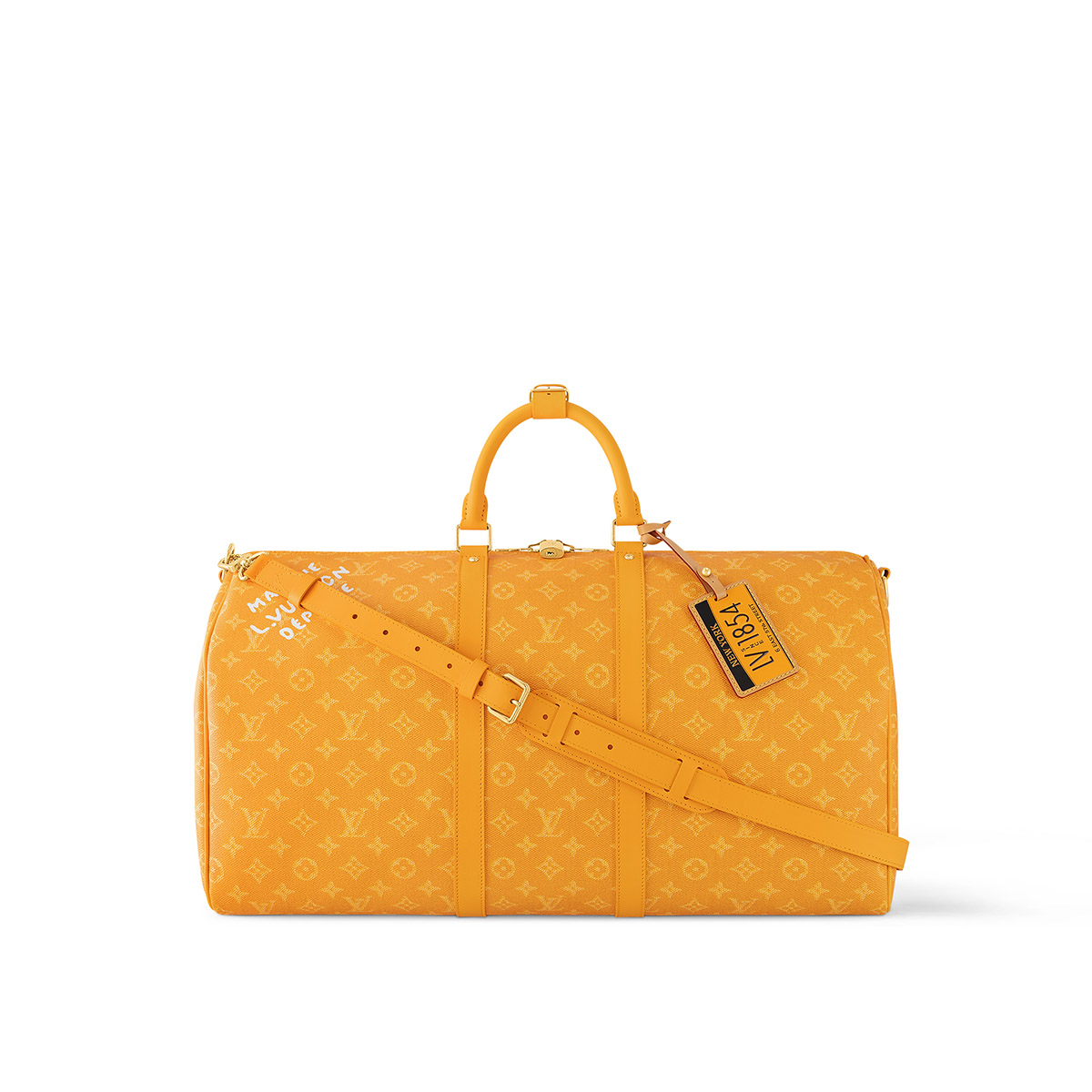 Louis Vuitton Keepall Bandoulière 55 Bag in Monogram Canvas - Yellow