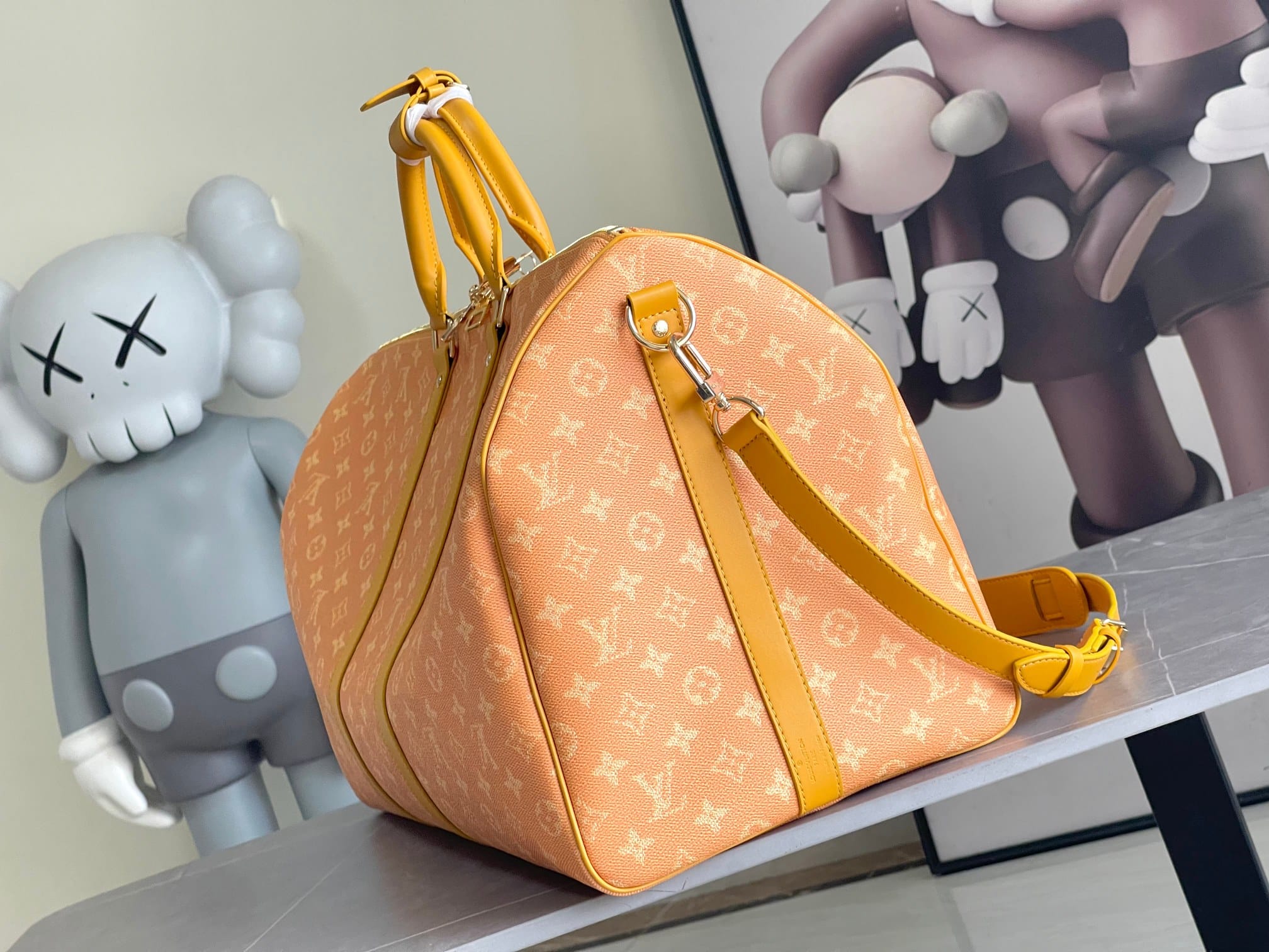 Louis Vuitton Keepall Bandoulière 55 Bag in Monogram Canvas - Yellow