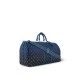 Louis Vuitton Keepall Bandoulière 55 Bag in Monogram Canvas - Navy Blue