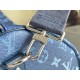 Louis Vuitton Keepall Bandoulière 55 Bag in Monogram Canvas - Navy Blue