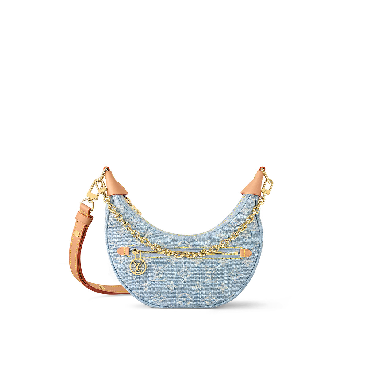 Louis Vuitton Loop Shoulder Cross-body Bag in Monogram Denim - Sky Blue