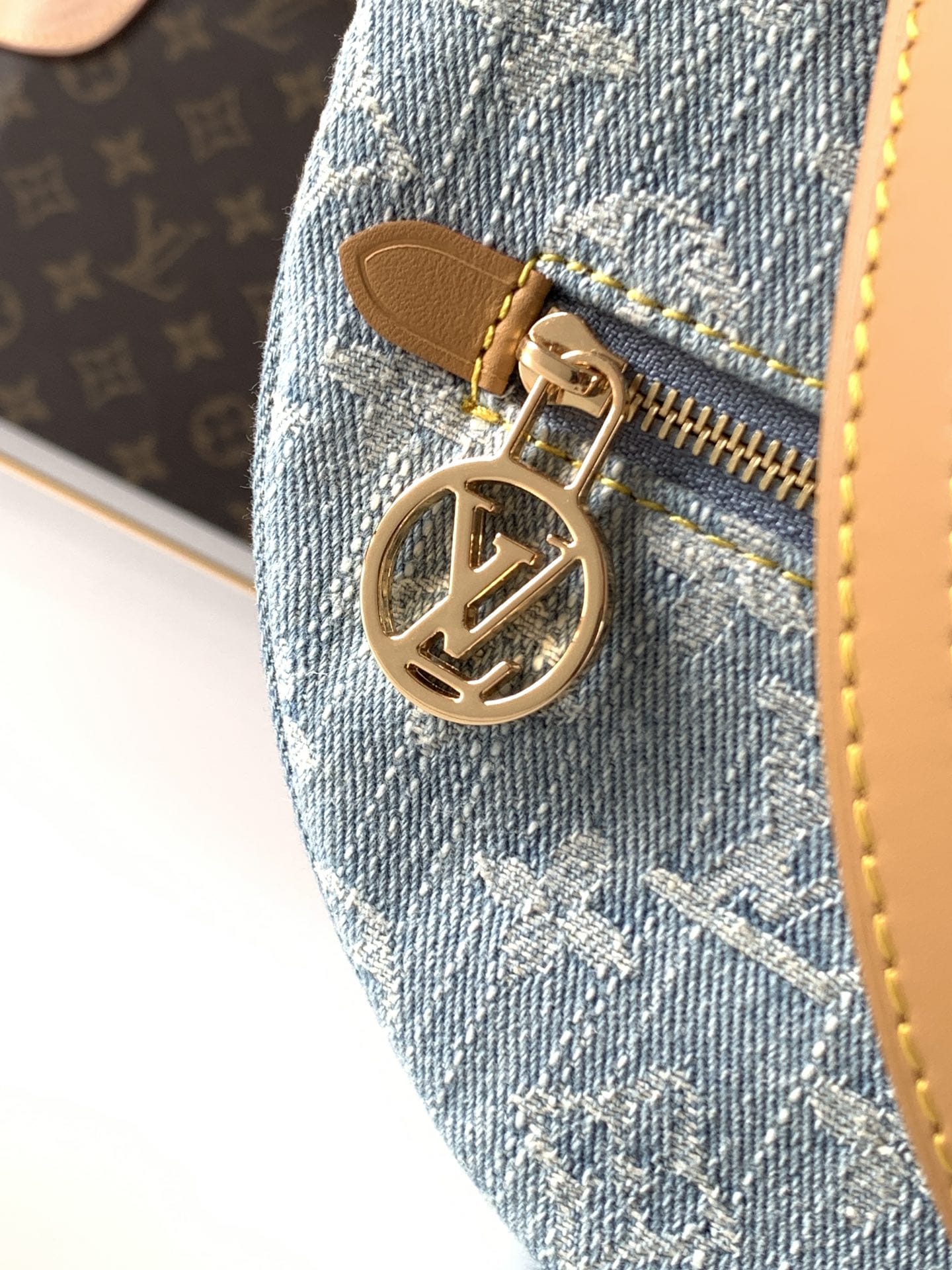 Louis Vuitton Loop Shoulder Cross-body Bag in Monogram Denim - Sky Blue