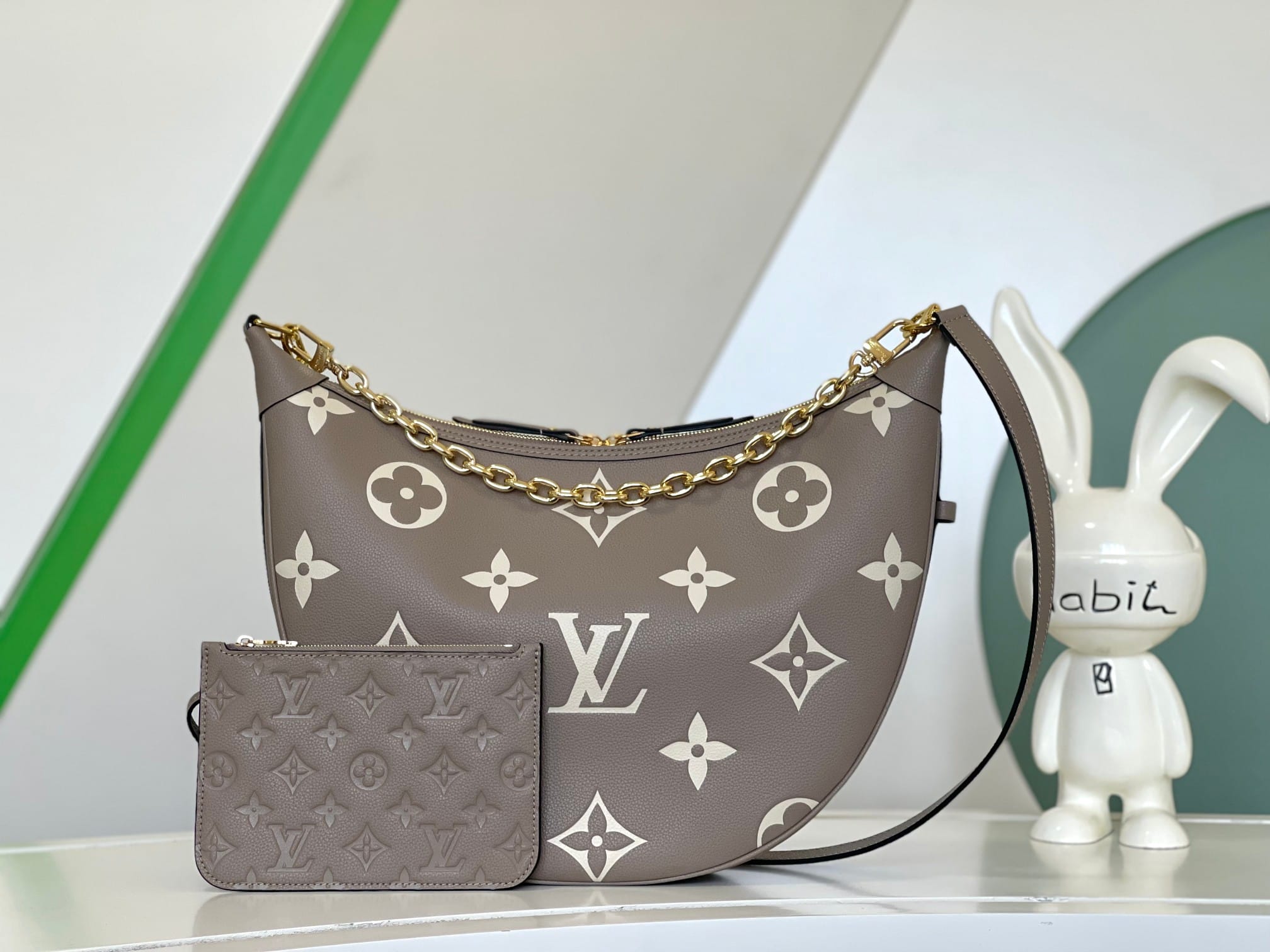 Louis Vuitton Loop Hobo Bag in Bicolor Monogram Empreinte Leather