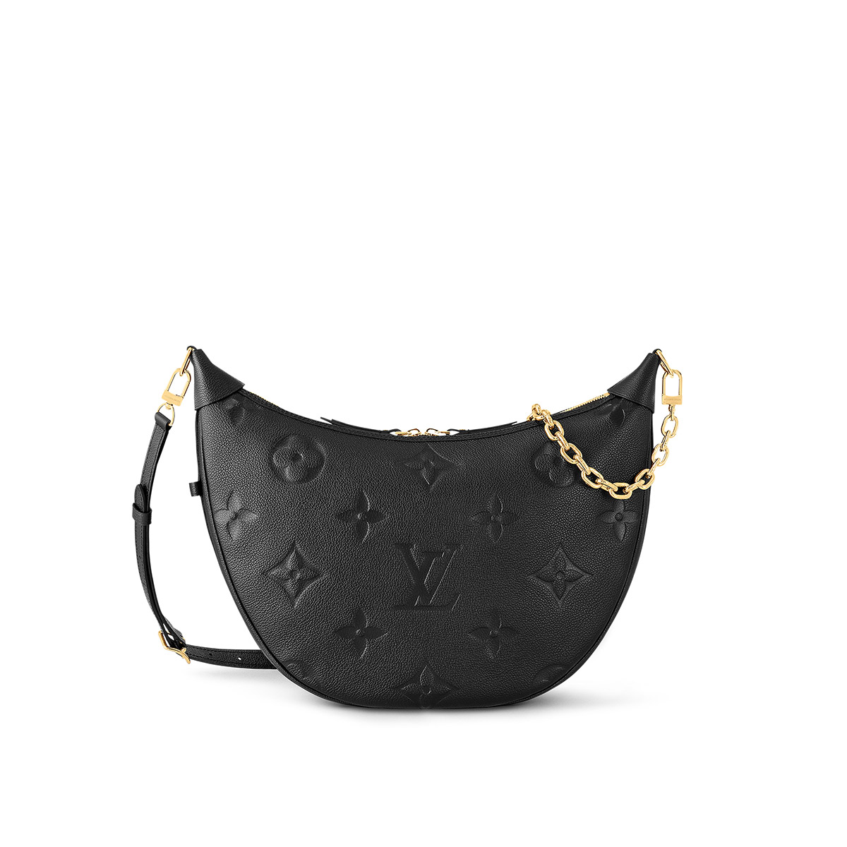 Louis Vuitton Loop Hobo Bag in Monogram Empreinte Leather - Black