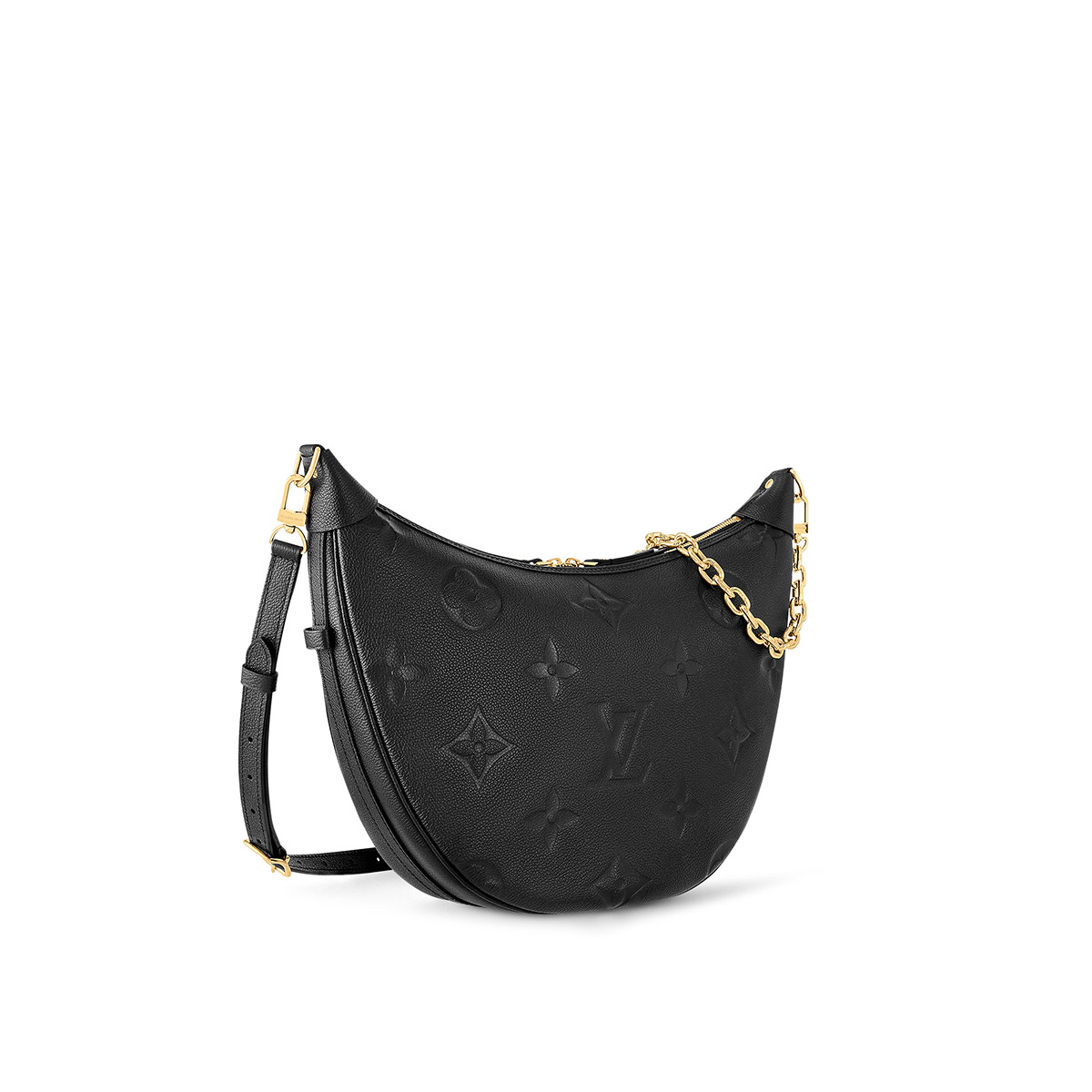 Louis Vuitton Loop Hobo Bag in Monogram Empreinte Leather - Black