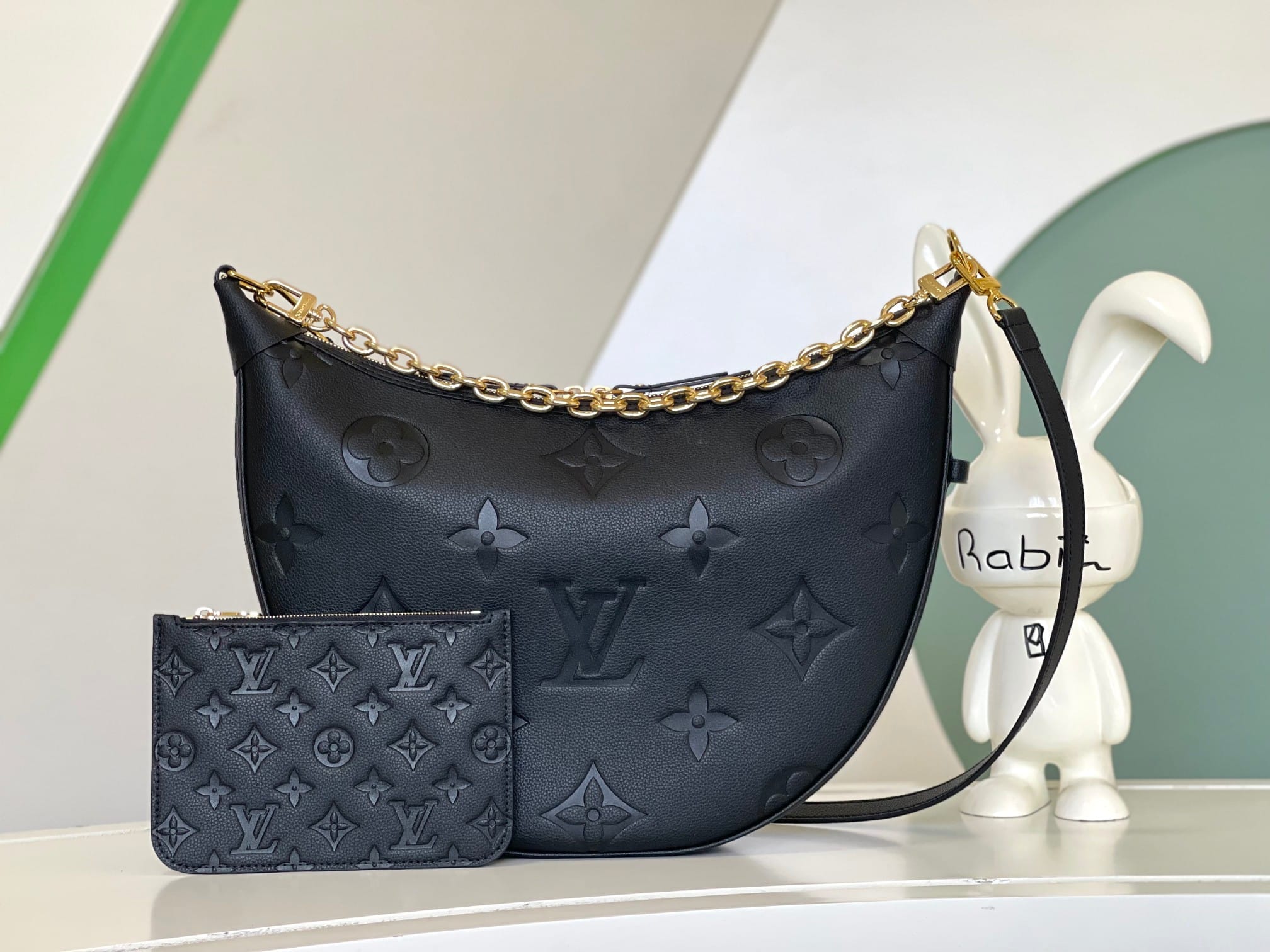 Louis Vuitton Loop Hobo Bag in Monogram Empreinte Leather - Black