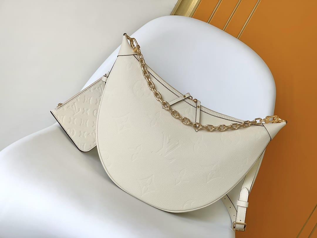 Louis Vuitton Loop Hobo Bag in Monogram Empreinte Leather - Cream