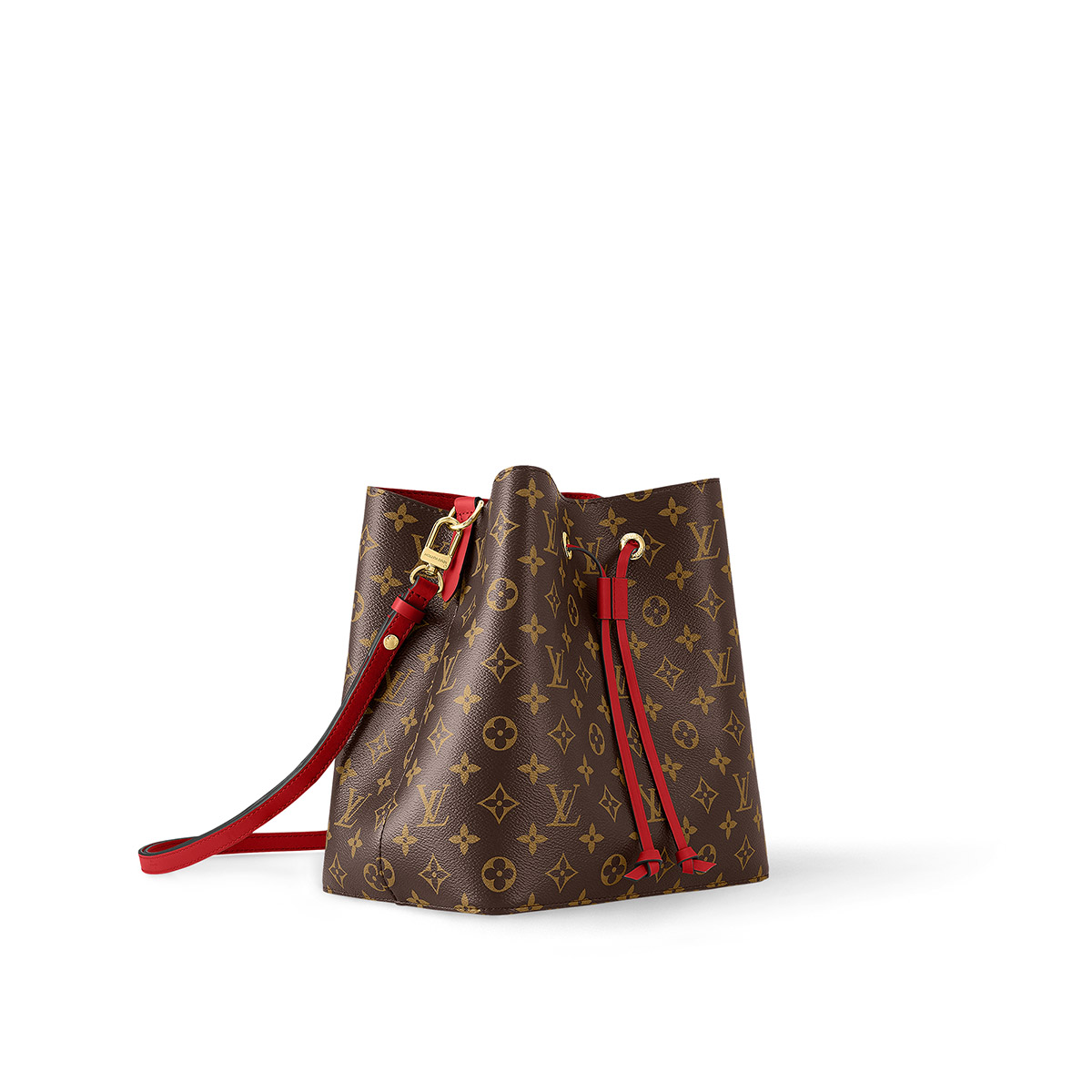 Louis Vuitton NéoNoé MM Bucket Bag in Monogram Canvas - Red