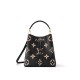 Louis Vuitton NéoNoé MM Bucket Bag in Bicolor Monogram Empreinte Leather - Black/Beige