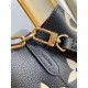 Louis Vuitton NéoNoé MM Bucket Bag in Bicolor Monogram Empreinte Leather - Black/Beige