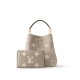 Louis Vuitton NéoNoé MM Bucket Bag in Bicolor Monogram Empreinte Leather - Gray/Cream