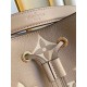 Louis Vuitton NéoNoé MM Bucket Bag in Bicolor Monogram Empreinte Leather - Gray/Cream