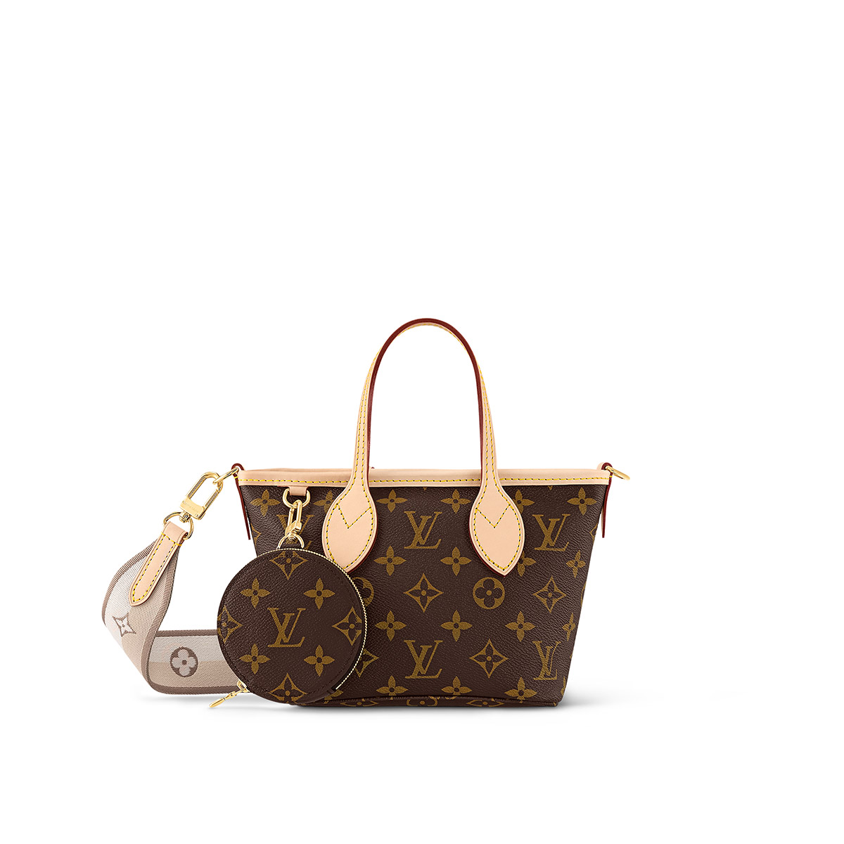 Louis Vuitton Neverfull BB Handbag in Monogram Canvas - Beige