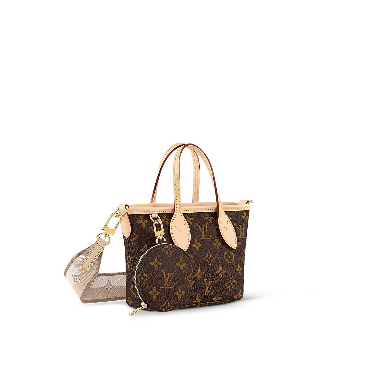 Louis Vuitton Neverfull BB Handbag in Monogram Canvas - Beige