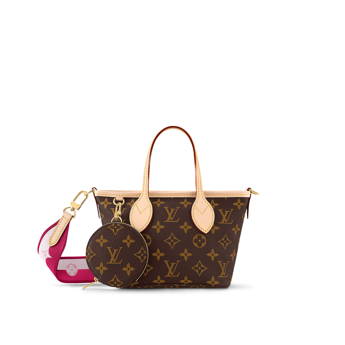 Louis Vuitton Neverfull BB Handbag in Monogram Canvas - Peony Pink