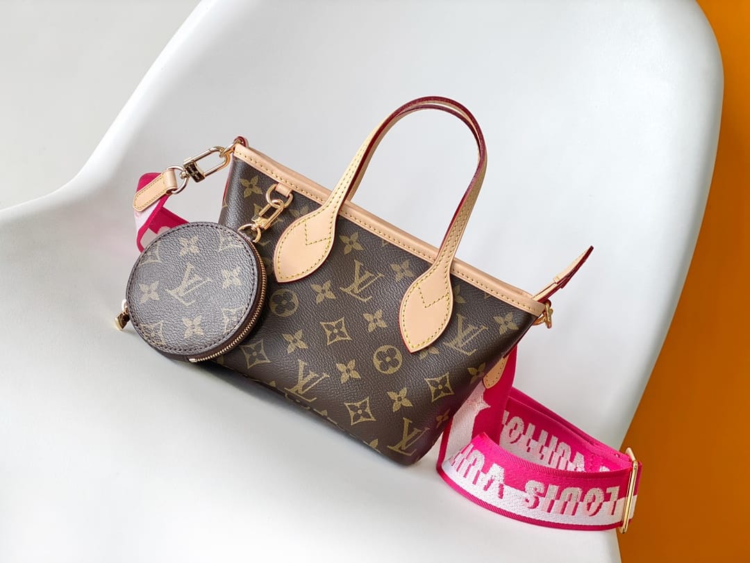 Louis Vuitton Neverfull BB Handbag in Monogram Canvas - Peony Pink