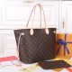 Louis Vuitton Neverfull MM Tote Bag in Monogram Canvas - Beige