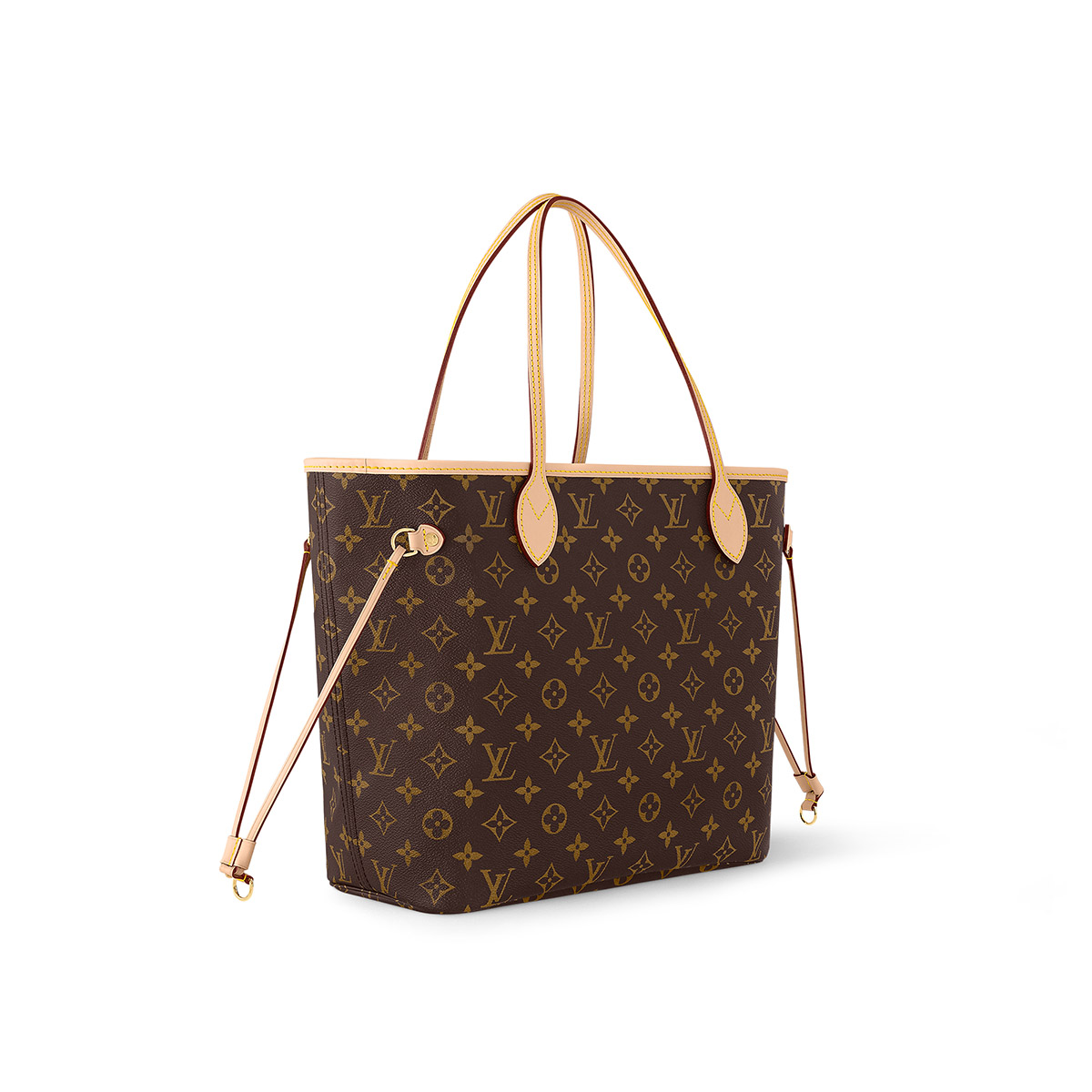 Louis Vuitton Neverfull MM Tote Bag in Monogram Canvas - Cerise Red