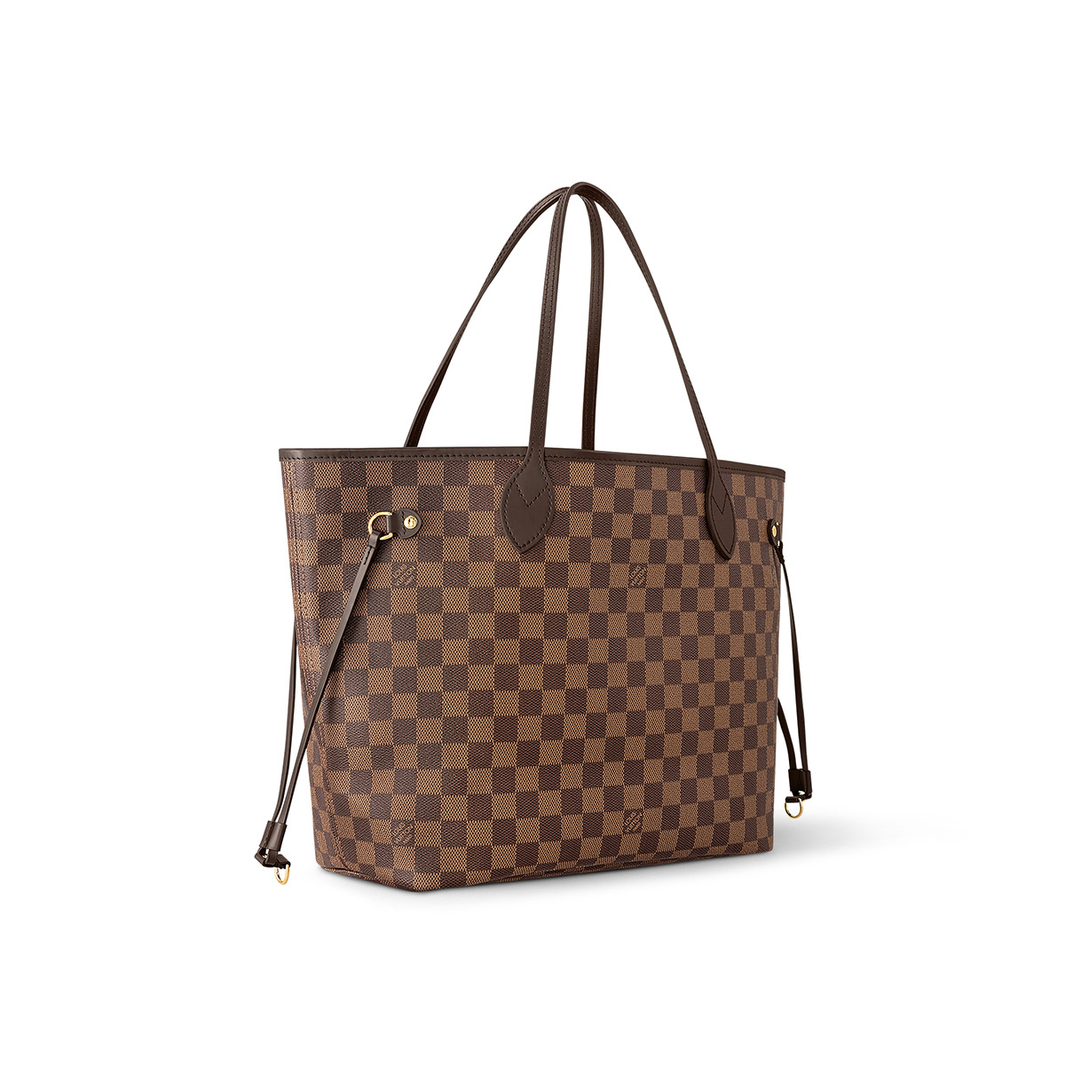 Louis Vuitton Neverfull MM Tote Bag in Damier Ebene Canvas - Cerise Red