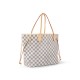 Louis Vuitton Neverfull MM Tote Bag in Damier Azur Canvas - Beige