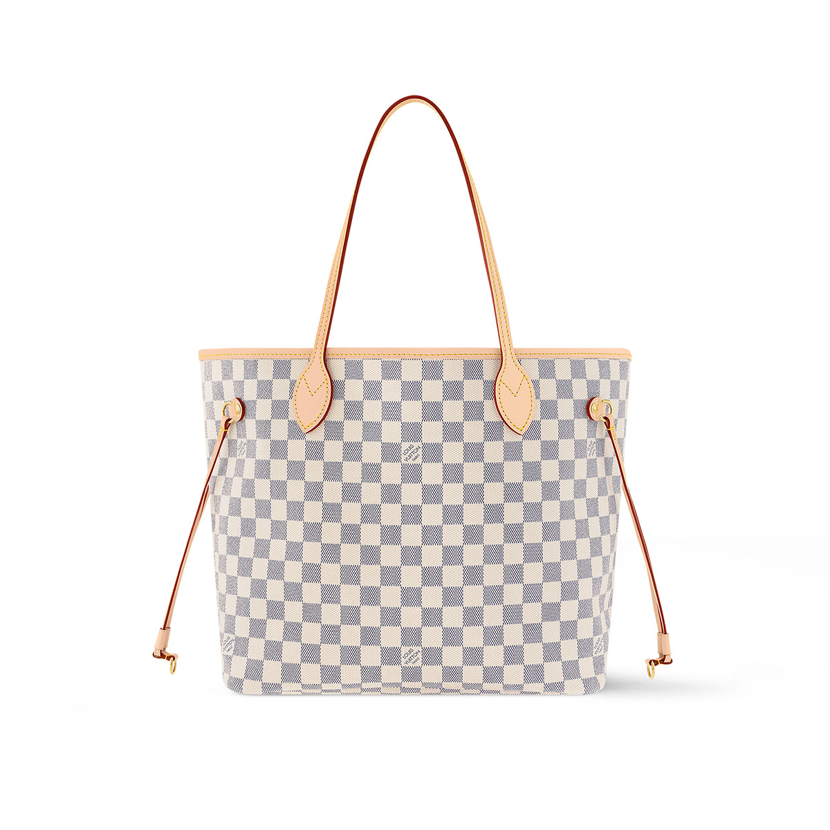 Louis Vuitton Neverfull MM Tote Bag in Damier Azur Canvas - Pink