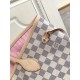 Louis Vuitton Neverfull MM Tote Bag in Damier Azur Canvas - Pink