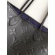 Louis Vuitton Neverfull MM Tote Bag in Monogram Empreinte Leather - Black