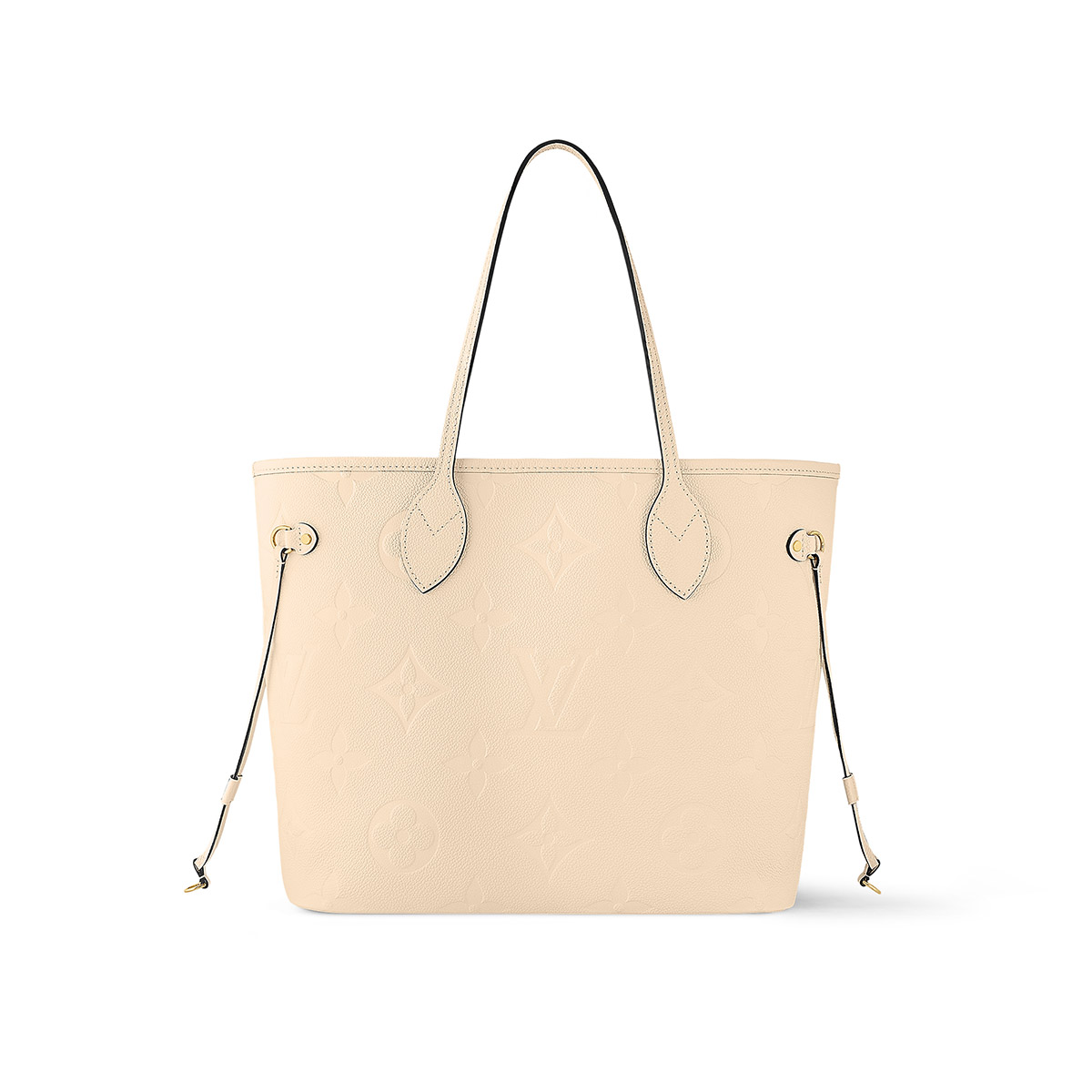 Louis Vuitton Neverfull MM Tote Bag in Monogram Empreinte Leather - Beige