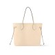 Louis Vuitton Neverfull MM Tote Bag in Monogram Empreinte Leather - Beige