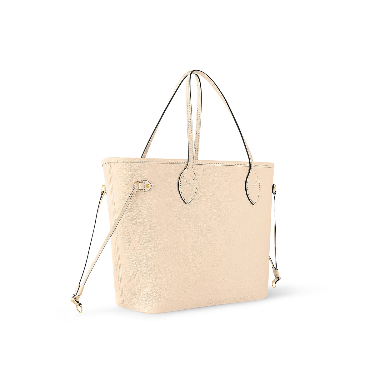 Louis Vuitton Neverfull MM Tote Bag in Monogram Empreinte Leather - Beige