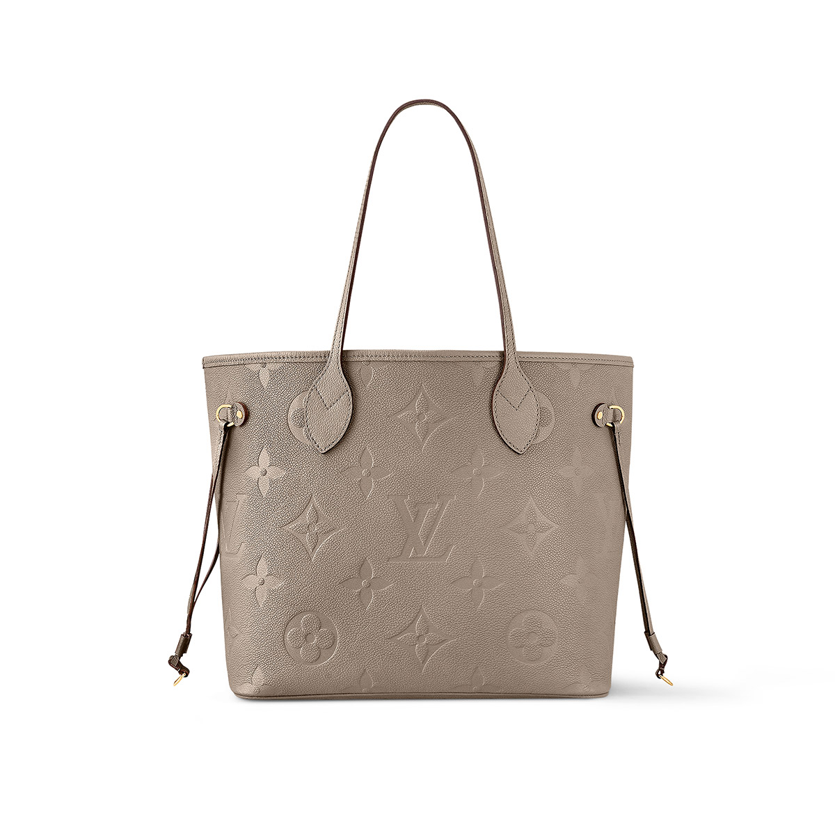 Louis Vuitton Neverfull MM Tote Bag in Monogram Empreinte Leather - Gray