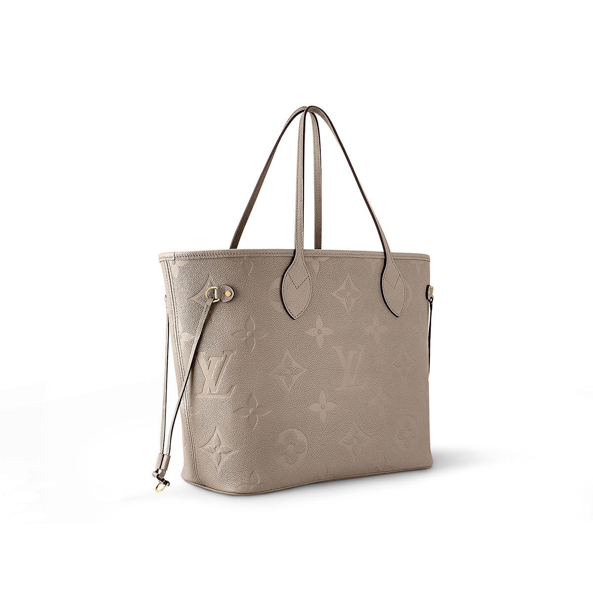 Louis Vuitton Neverfull MM Tote Bag in Monogram Empreinte Leather - Gray