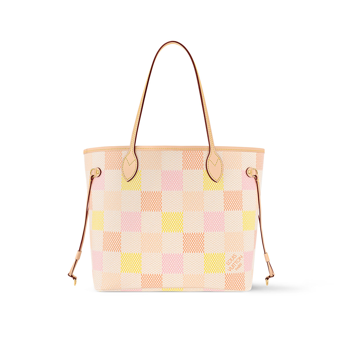 Louis Vuitton Neverfull MM Tote Bag in Damier Giant Canvas - Peach