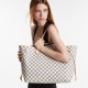 Louis Vuitton Neverfull GM Tote Bag in Damier Azur Canvas - Beige