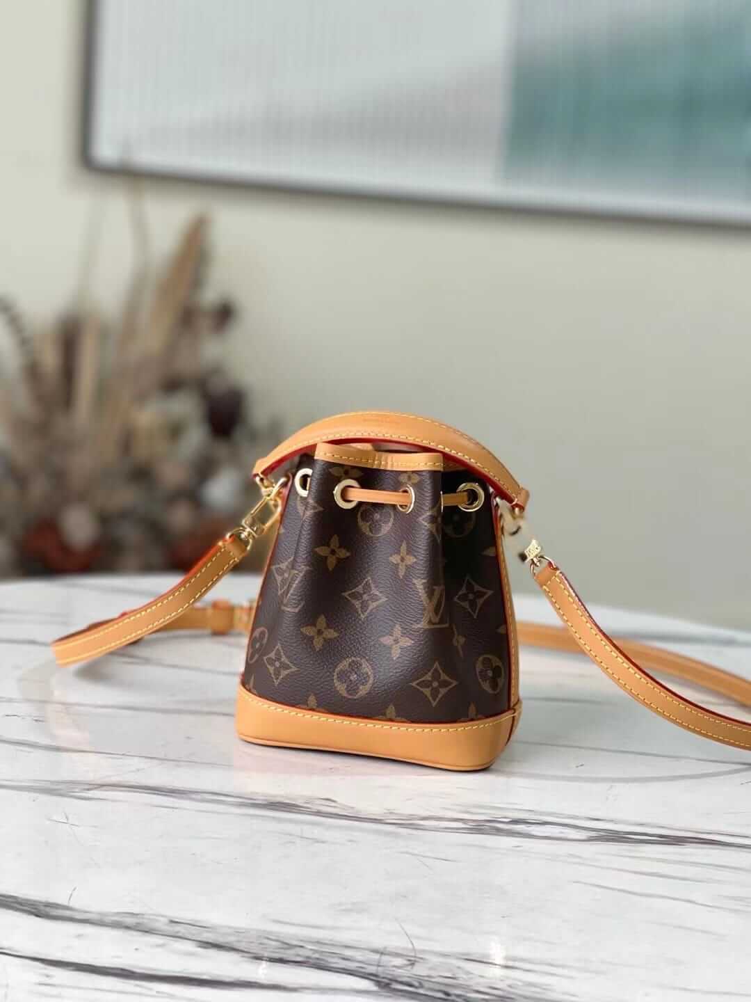 Louis Vuitton Nano Noé Handle Bag in Monogram Canvas