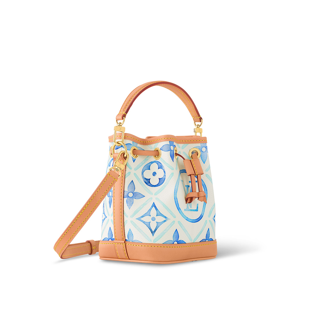 Louis Vuitton Nano Noé Handle Bag in Monogram Tiles Canvas