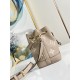 Louis Vuitton Nano Noé Handle Bag in Bicolor Monogram Empreinte Leather - Gray/Cream