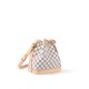 Louis Vuitton Noé BB Bucket Bag in Damier Azur Canvas