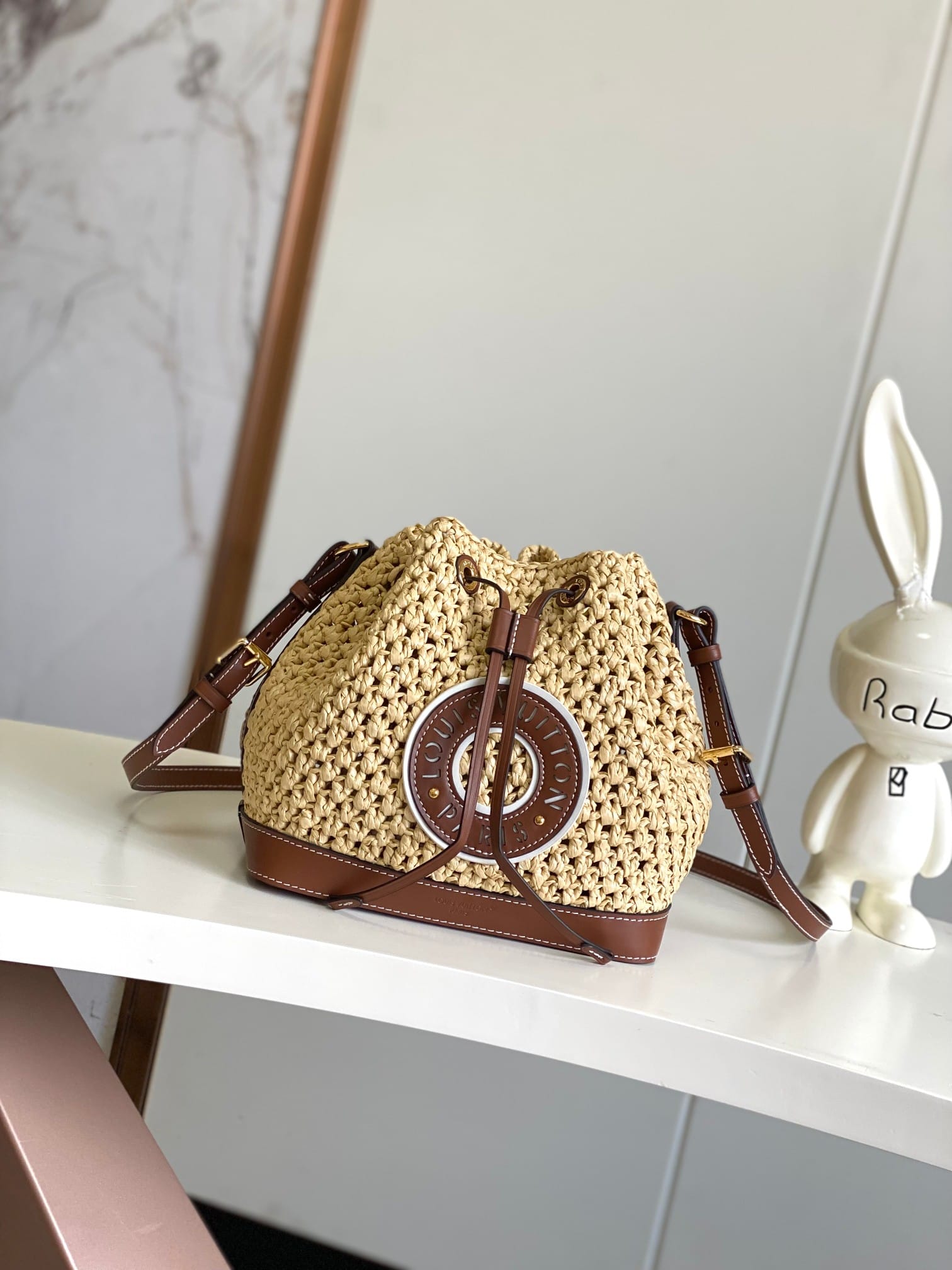 Louis Vuitton Noé BB Bucket Bag - Raffia