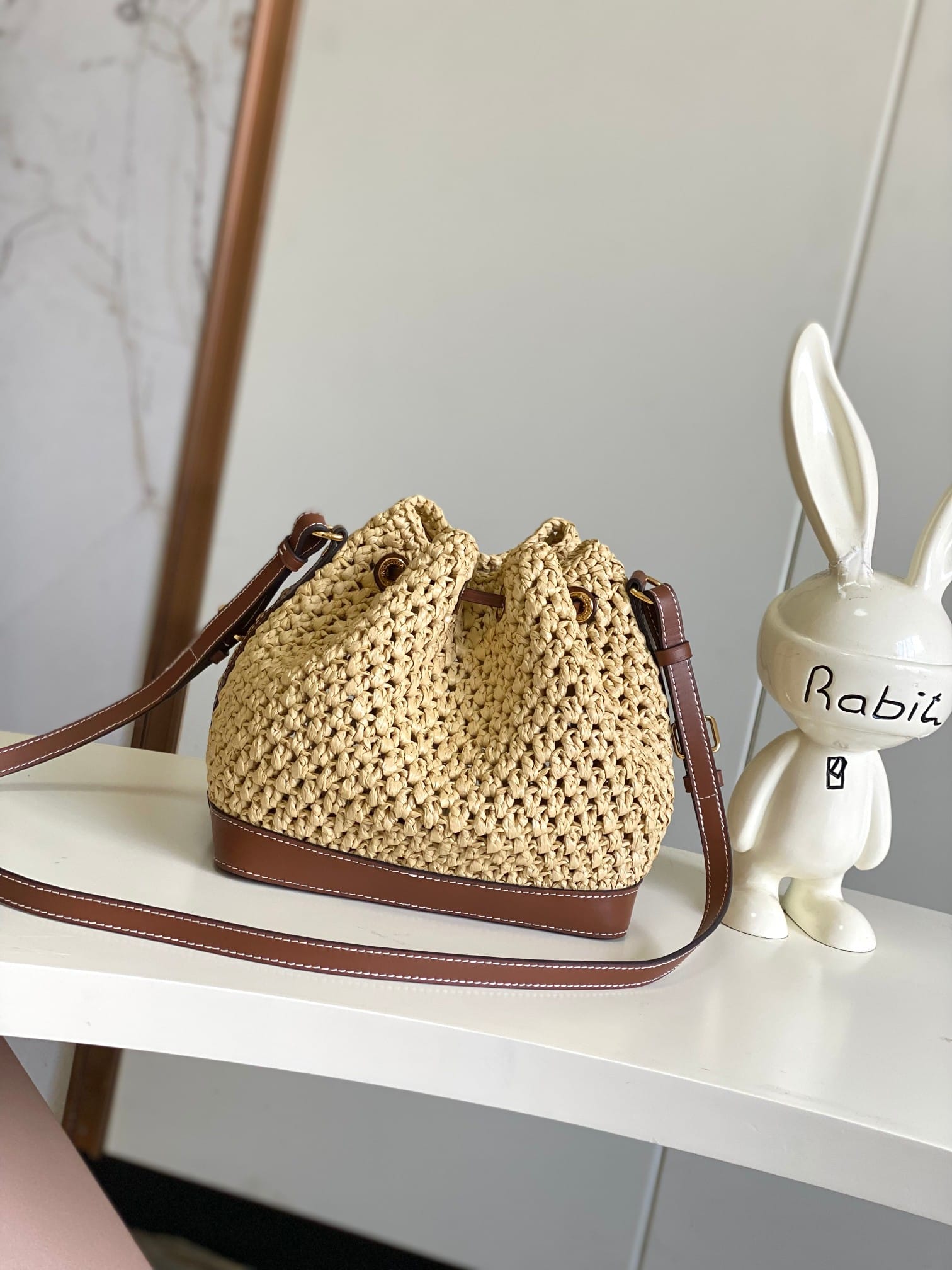 Louis Vuitton Noé BB Bucket Bag - Raffia