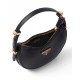 Prada Arqué Leather Mini Shoulder Bag - Black