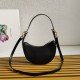 Prada Arqué Leather Mini Shoulder Bag - Black