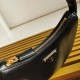 Prada Arqué Leather Mini Shoulder Bag - Black