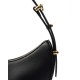 Prada Arqué Small Leather Shoulder Bag - Black