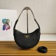 Prada Arqué Small Leather Shoulder Bag - Black